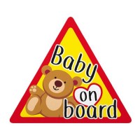 BABY ON BOARD ΕΝΔΕΙΞΗ ΣΤΑΤΙΚΟ 128x112mm Διάφορα Διακοσμητικά